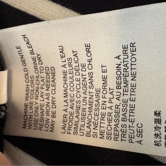 Maeve Blue and White Off-the-Shoulder Fitted Blouse - Picture 10 of 13